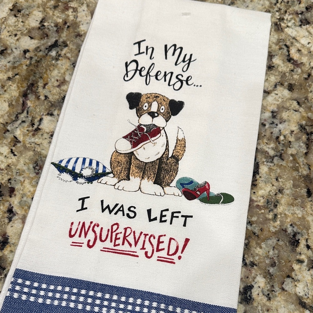 Dog-Themed Kitchen Towels - White - Picture 3 of 3